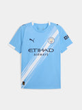 Manchester City FC Home Jersey Mens T-Shirts In Light Blue